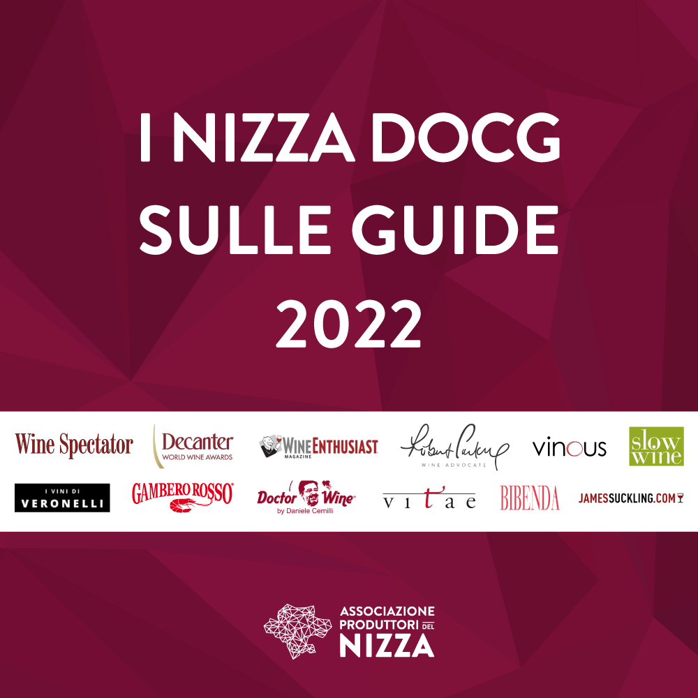 GUIDE DEL VINO 2022: TUTTI I NIZZA DOCG PREMIATI