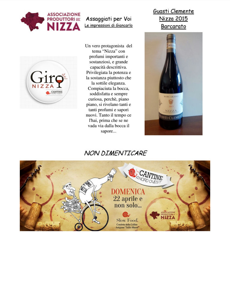 GIRO DEL NIZZA - GUASTI CLEMENTE
